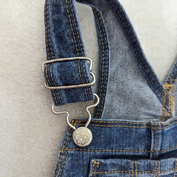 OSHKOSH Overall Dress Red Bandana Handkerchief Skirt Denim 24 Months Cowgirl - Picture 5 of 7